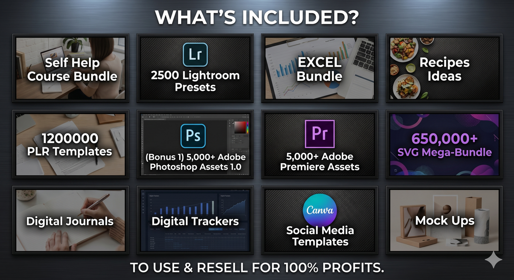 Ultimate $100M+ PLR & MRR Digital Products Bundle | Master Resell Rights & Passive Income Resources