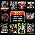 200+ Collectible Pop Art Streetwear PNG Bundle | Urban Character T-Shirt Design Pack