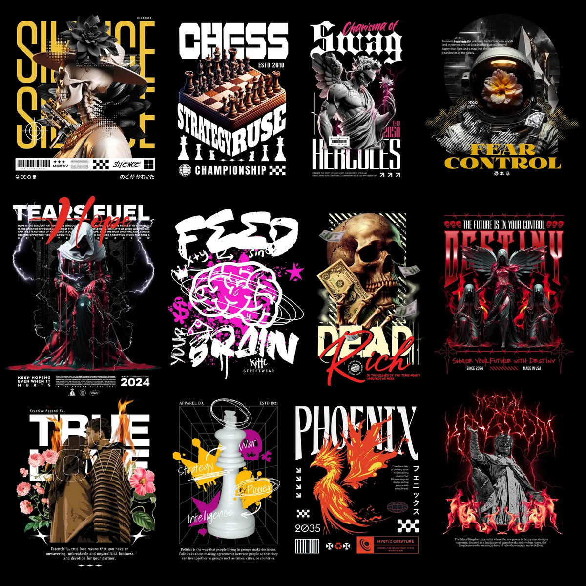 1200 Urban Streetwear PNG Collection, Trendy Tee Graphic Bundle, Hip Hop Apparel Designs, Digital Download Pack, POD T-Shirt Artwork Set, Modern Fashion Print PNGs