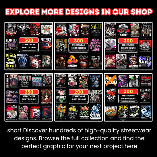 1200 Urban Streetwear PNG Collection, Trendy Tee Graphic Bundle, Hip Hop Apparel Designs, Digital Download Pack, POD T-Shirt Artwork Set, Modern Fashion Print PNGs