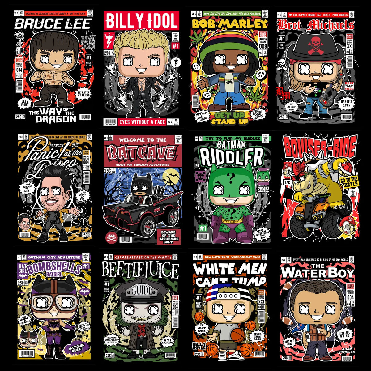 200+ Collectible Pop Art Streetwear PNG Bundle | Urban Character T-Shirt Design Pack