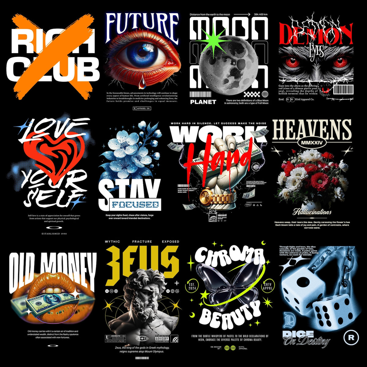 1200 Urban Streetwear PNG Collection, Trendy Tee Graphic Bundle, Hip Hop Apparel Designs, Digital Download Pack, POD T-Shirt Artwork Set, Modern Fashion Print PNGs