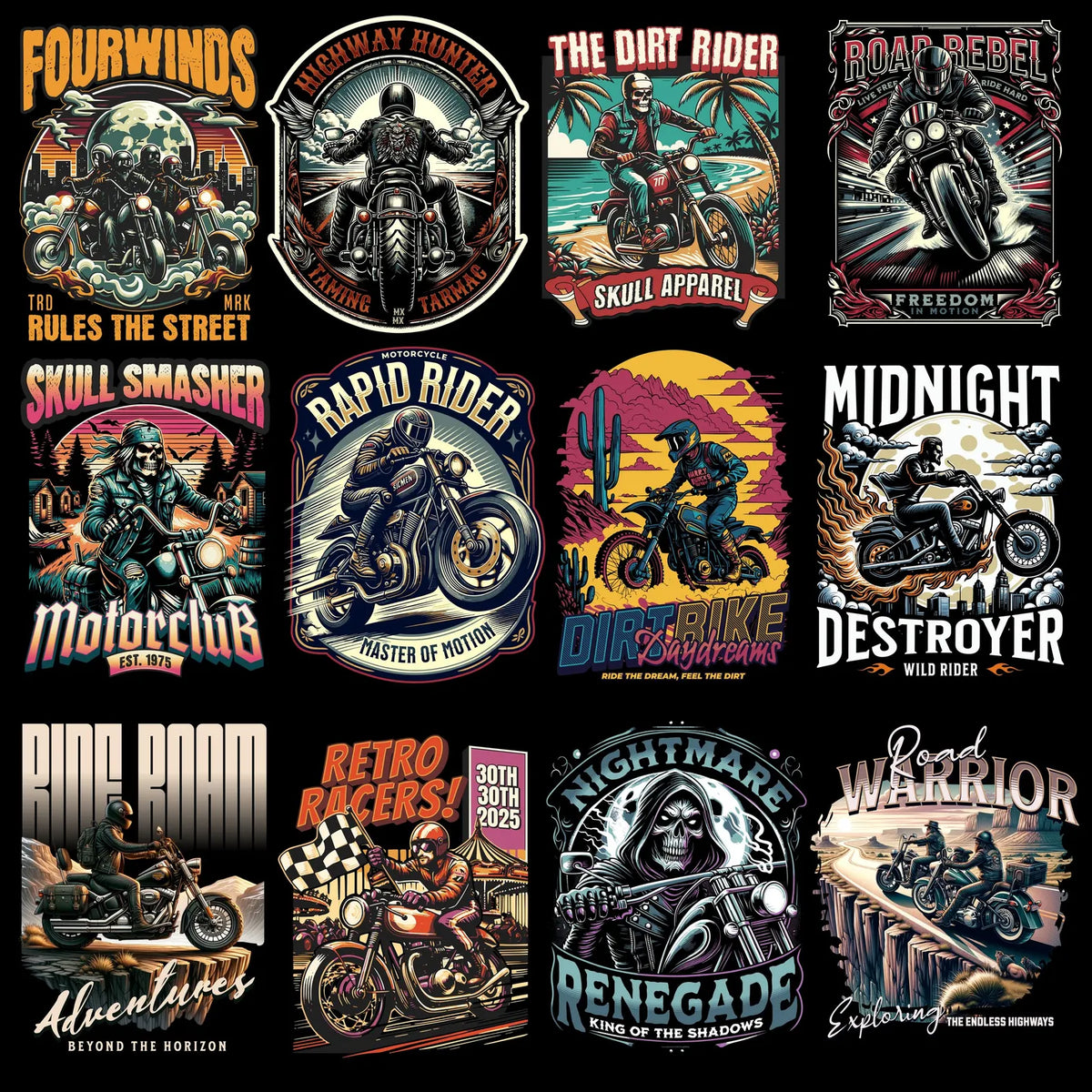 2400+ Gym & Fitness Motivation PNG Bundle | Powerful Workout T-Shirt Designs for POD Brands