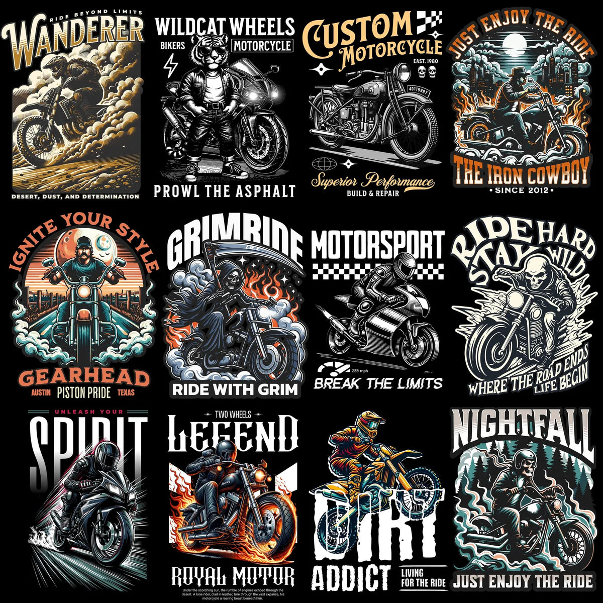 2400+ Gym & Fitness Motivation PNG Bundle | Powerful Workout T-Shirt Designs for POD Brands